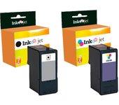 Compatible Pack Lexmark 14XL Negro + 15XL Tricolor Cartuchos de Tinta