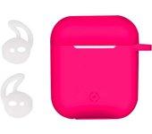 CELLY Funda De Silicona Para Estuche AirPods Fucsia