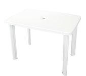 Mesa de jardín blanco 101x68x72 cm plástico