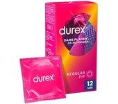 Durex - Preservativos Dame Placer para Mayor Sensación, Pack 12 Condones, Sexo Seguro