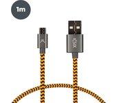 Ksix Sport Cable MicroUSB a USB A 1m Naranja