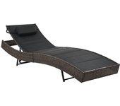 Tsunbed en Polyrattan y Textilene Brown