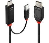 Lindy 2M HDMI TO DISPLAYPORT CABLE