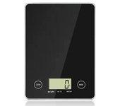 Peso para Cocina, Báscula Digital de Cocina con Pantalla LCD, Peso Eléctrica para Comida, Balanza Cristal Templado Hornear, Alimentos, Reposteleria, etc 5 kg