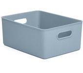 TATAY Baobab - Caja Organizadora Rectangular 15L Plástico PP05. Azul Mist