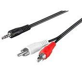 Cable de Audio GOOBAY (Jack 3.5mm - RCA - 10 m - Negro)