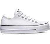 Zapatilla Converse Platform Baja Piel Blanco