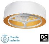 Fabrilamp - ventilador dc anuska 60W blanco/oro 8 aspas 6