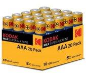 Kodak Max Pack 20 Pilas Alcalinas AAA LR03