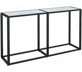 Mesa consola VIDAXL Blanco Cristal (140x35x75,5 cm)