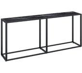 Mesa consola VIDAXL Negro Cristal (180x35x75,5 cm)