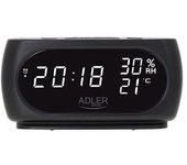 Reloj Despertador ADLER AD 1186 Negro 18,2 x 8,8 x 7 cm