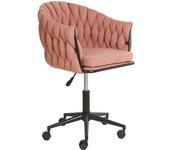 Silla de Oficina BELIANI Milan de Poliéster Rosa 61X58X90