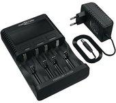 Ansmann Universal Charger UBC-Powerline4Ultra-EU-CB con un bloque de fuente de alimentación de 1.2 v nimh