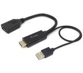 Adaptador Equip Hdmi-Displayport M/F Negro