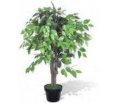 Ficus artificial árbol con florero 90 cm