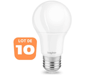 Lote de 10 bombillas LED E27 Dimmables A60 10W E27 4000K