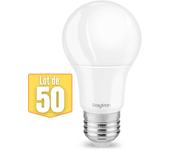 Conjunto de 50 bulbos led a60 9w (ec. 60w) e27 3000k