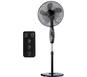 EDM - ventilador negro con mando 60W 33967