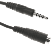 Cable de audio auricular y micrófono minijack 4 pin 3.5mm para macho a hembra de 10m