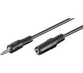 Cable Audio M-CAB (Jack 3.5 mm - 3 m - Negro)