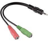 Cable de Audio GOOBAY (Jack 3.5mm - 30 cm - Negro)