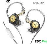 Original KZ EDX Pro X/PRO/Lite Dynamic Drive Earphone Hifi Heavy Bass Music Sport Earbuds In Ear Noise Cancelling Wired Headsets