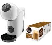 Krups Genio S Cafetera Dolce Gusto Blanca + Pack Cápsulas Nescafé Café con Leche 48 Unidades