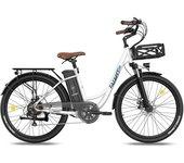 Fafrees F26 Lasting Bicicleta Eléctrica Motor 250W Batería 36V/20.3Ah Autonomía 160km Blanca