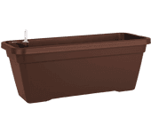 Jardinera con auto riego venezia bronce 57,9x24,3x22cm