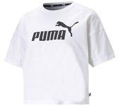 Camiseta puma ess cropped logo mujer