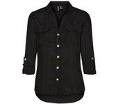 Camisas vero moda bumpy new black mujer