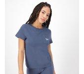 Reebok Logo - Azul - Camiseta Mujer talla XS