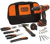 Black & Decker BDCDC18HTSA-QW taladro Llave Negro, Naranja