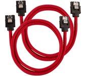 Corsair CC-8900254 cable de SATA 0,6 m Negro, Rojo