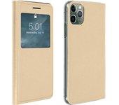 Funda Protectora iPhone 11 Pro con Gran Ventana - Oro