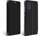 Funda Samsung Galaxy A71 de Piel Monedero con Soporte - Negro