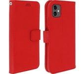 Funda Libro Cartera F. Soporte iPhone 11 - Rojo