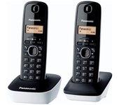 Teléfono fijo Sin Cable PANASONIC KX-TG1612 negro, blanco