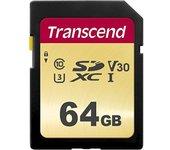 Transcend 64GB, UHS-I, SD memoria flash Clase 10