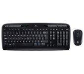 Logitech MK330 teclado RF inalámbrico AZERTY Belga Negro