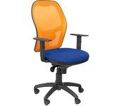 Silla Jorquera malla naranja asiento bali azul