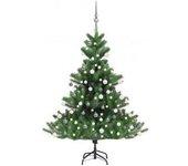 VidaXL Árbol de navidad con luces LED + bolas 120 cm