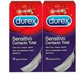 Durex Sensitivo Contacto Total 2x12uds