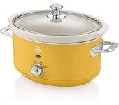 Slow Cooker SWAN 3,5L (33,2 x 22 x 26,5 cm - Ceramico- Amarillo)