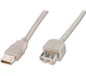 Digitus Cable Extensor USB 2.0 1,8m Beige