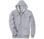 Abrigo con Capuz Zip Gris