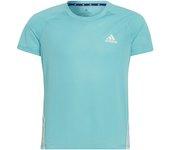 Camiseta adidas aeroready 3 bandas niña bl