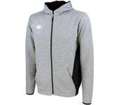 Chaqueta de trainning kappa marzame gris hombre