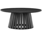 Table basse ronde 80cm style scandinave noire liv